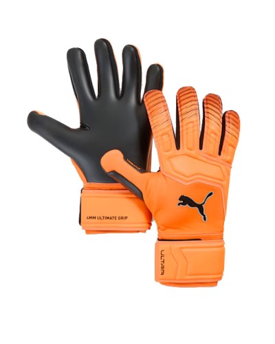 Guanti da portiere PUMA ULTRA Pro con palmo in lattice 4 mm, taglio negativo e rovescio in lattice in rilievo